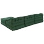 Pouffes Modulares 4 pcs Tela Verde de , Cojines para sillas y sofás - Ref: Foro24-3315079, Precio: 525,47 €, Descuento: %