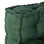 Pouffes Modulares 4 pcs Tela Verde de , Cojines para sillas y sofás - Ref: Foro24-3315079, Precio: 525,47 €, Descuento: %