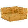 Pouffes modulares 2 pcs Amarillo Tela de , Cojines para sillas y sofás - Ref: Foro24-3315081, Precio: 285,69 €, Descuento: %