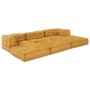 Pufs Modulares 3 pcs de Tela Amarilla de , Cojines para sillas y sofás - Ref: Foro24-3315082, Precio: 411,75 €, Descuento: %