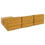 Poufs Modulares 4 pcs Amarillo Tela de , Cojines para sillas y sofás - Ref: Foro24-3315084, Precio: 497,38 €, Descuento: %
