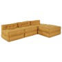 Poufs Modulares 4 pcs Amarillo Tela de , Cojines para sillas y sofás - Ref: Foro24-3315084, Precio: 497,38 €, Descuento: %
