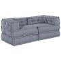 Pouffes Modulares 2 pcs Tela Gris de , Cojines para sillas y sofás - Ref: Foro24-3315091, Precio: 276,94 €, Descuento: %