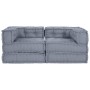 Pouffes Modulares 2 pcs Tela Gris de , Cojines para sillas y sofás - Ref: Foro24-3315091, Precio: 276,94 €, Descuento: %