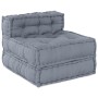 Sofá Modular Transformable de 4 Plazas en Tela Gris de , Cojines para sillas y sofás - Ref: Foro24-3315093, Precio: 518,98 €,...