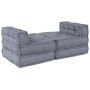 Sofá Modular Transformable de 4 Plazas en Tela Gris de , Cojines para sillas y sofás - Ref: Foro24-3315093, Precio: 518,98 €,...
