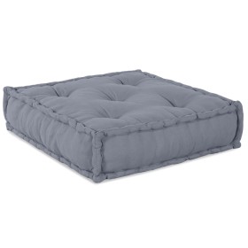Pouffe Modular Sofá de 2 Plazas Convertible en Tela Gris de , Cojines para sillas y sofás - Ref: Foro24-3315095, Precio: 227,...