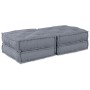 Pouffe Modular Sofá de 2 Plazas Convertible en Tela Gris de , Cojines para sillas y sofás - Ref: Foro24-3315095, Precio: 227,...
