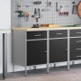 Gabinete de trabajo 2 pcs Negro y Gris de Madera Ingenierada y Acero de , Mesas de trabajo - Ref: Foro24-3321360, Precio: 262...