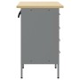 Gabinete de trabajo 2 piezas Negro y Gris de Madera y Acero de , Mesas de trabajo - Ref: Foro24-3321362, Precio: 305,02 €, De...