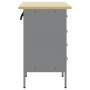 Juego de Muebles de Trabajo de 2 Piezas en Rojo y Gris, Hecho de Madera y Acero de , Mesas de trabajo - Ref: Foro24-3321365, ...