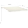Toldo retráctil automático con postes crema 3,5x2,5 m de vidaXL, Toldos - Ref: Foro24-3069927, Precio: 426,49 €, Descuento: %
