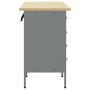 Gabinete de trabajo 3 piezas Rojo y Gris de Madera y Acero de , Mesas de trabajo - Ref: Foro24-3321369, Precio: 426,34 €, Des...