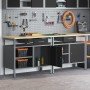 Juego de Banco de Trabajo de 2 Piezas en Acero Negro de , Mesas de trabajo - Ref: Foro24-3321388, Precio: 372,72 €, Descuento: %