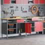 Set de Banco de Trabajo de 2 Piezas de Rojo Acero de , Mesas de trabajo - Ref: Foro24-3321389, Precio: 358,15 €, Descuento: %
