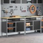 Juego de Banco de Trabajo de 2 Piezas en Acero Negro de , Mesas de trabajo - Ref: Foro24-3321388, Precio: 372,72 €, Descuento: %