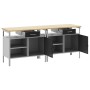 Juego de Banco de Trabajo de 2 Piezas en Acero Negro de , Mesas de trabajo - Ref: Foro24-3321388, Precio: 372,72 €, Descuento: %