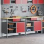 Set de Banco de Trabajo de 2 Piezas de Rojo Acero de , Mesas de trabajo - Ref: Foro24-3321389, Precio: 358,15 €, Descuento: %