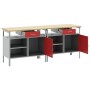 Set de Banco de Trabajo de 2 Piezas de Rojo Acero de , Mesas de trabajo - Ref: Foro24-3321389, Precio: 358,15 €, Descuento: %