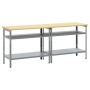 Conjunto de Banco de Trabajo de 2 Piezas , Acero Gris de , Mesas de trabajo - Ref: Foro24-3321390, Precio: 203,10 €, Descuent...
