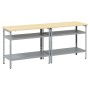 Conjunto de Banco de Trabajo de 2 Piezas , Acero Gris de , Mesas de trabajo - Ref: Foro24-3321390, Precio: 203,10 €, Descuent...