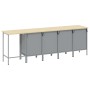 Set de mueble de trabajo y mesa de esquina de 5 piezas negra de madera de , Mesas de trabajo - Ref: Foro24-3321394, Precio: 6...