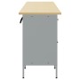 Set de Gabinete de Trabajo y Mesa de Esquina de 5 Piezas Rojo de Madera Ingenierizada de , Mesas de trabajo - Ref: Foro24-332...