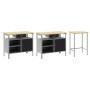 Conjunto de Banco de Trabajo de 3 Piezas en Acero Rojo de , Mesas de trabajo - Ref: Foro24-3321396, Precio: 406,97 €, Descuen...