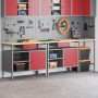 Set de Banco de Trabajo de 3 Piezas Acero Negro de , Mesas de trabajo - Ref: Foro24-3321397, Precio: 423,06 €, Descuento: %