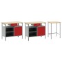 Set de Banco de Trabajo de 3 Piezas Acero Negro de , Mesas de trabajo - Ref: Foro24-3321397, Precio: 423,06 €, Descuento: %