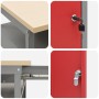 Set de Banco de Trabajo de 3 Piezas Acero Negro de , Mesas de trabajo - Ref: Foro24-3321397, Precio: 423,06 €, Descuento: %
