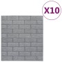 Papel pintado autoadhesivo ladrillos 3D 10 unidades antracita de vidaXL, Papel pintado - Ref: Foro24-150721, Precio: 44,87 €,...