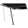 Toldo de pie retráctil manual gris antracita 350x250 cm de vidaXL, Toldos - Ref: Foro24-3069719, Precio: 338,13 €, Descuento: %
