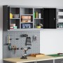 Set de Gabinete y Tablero de Herramientas de 3 Piezas Montado en la Pared Metal Negro de , Organización y almacenamiento de h...