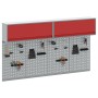 Conjunto de gabinete y panel de herramientas de 6 piezas Wall Mounted rojo metálico de , Organización y almacenamiento de her...