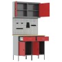 Conjunto de banco de trabajo de 5 piezas rojo acero de , Mesas de trabajo - Ref: Foro24-3321417, Precio: 367,32 €, Descuento: %