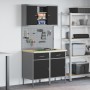 Set de Gabinetes de Trabajo Set de 5 Negro Acero Estándar de , Mesas de trabajo - Ref: Foro24-3321418, Precio: 379,31 €, Desc...