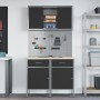 Set de Gabinetes de Trabajo Set de 5 Negro Acero Estándar de , Mesas de trabajo - Ref: Foro24-3321418, Precio: 379,31 €, Desc...