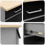 Set de Gabinetes de Trabajo Set de 5 Negro Acero Estándar de , Mesas de trabajo - Ref: Foro24-3321418, Precio: 379,31 €, Desc...