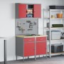 Juego de Banco de Trabajo de 6 Piezas de Acero Rojo de , Mesas de trabajo - Ref: Foro24-3321419, Precio: 371,85 €, Descuento: %