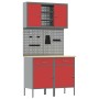 Juego de Banco de Trabajo de 6 Piezas de Acero Rojo de , Mesas de trabajo - Ref: Foro24-3321419, Precio: 371,85 €, Descuento: %