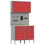 Juego de Banco de Trabajo de 5 Piezas Rojo Acero de , Mesas de trabajo - Ref: Foro24-3321421, Precio: 409,52 €, Descuento: %