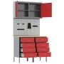 Juego de Banco de Trabajo de 5 Piezas Rojo Acero de , Mesas de trabajo - Ref: Foro24-3321421, Precio: 409,52 €, Descuento: %