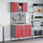 Conjunto de Banco de Trabajo de 5 Piezas Rojo Acero de , Mesas de trabajo - Ref: Foro24-3321423, Precio: 409,06 €, Descuento: %
