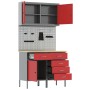 Conjunto de Banco de Trabajo de 5 Piezas Rojo Acero de , Mesas de trabajo - Ref: Foro24-3321425, Precio: 385,49 €, Descuento: %
