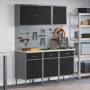 Set de Gabinete de Trabajo Set de 6 Negro Acero Grande de , Mesas de trabajo - Ref: Foro24-3321428, Precio: 560,73 €, Descuen...