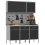 Set de Gabinete de Trabajo Set de 6 Negro Acero Grande de , Mesas de trabajo - Ref: Foro24-3321428, Precio: 560,73 €, Descuen...