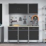 Set de Gabinete de Trabajo Set de 6 Negro Acero Grande de , Mesas de trabajo - Ref: Foro24-3321428, Precio: 560,73 €, Descuen...