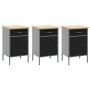 Set de Gabinete de Trabajo Set de 6 Negro Acero Grande de , Mesas de trabajo - Ref: Foro24-3321428, Precio: 560,73 €, Descuen...