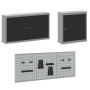 Set de Gabinete de Trabajo Set de 6 Negro Acero Grande de , Mesas de trabajo - Ref: Foro24-3321428, Precio: 560,73 €, Descuen...